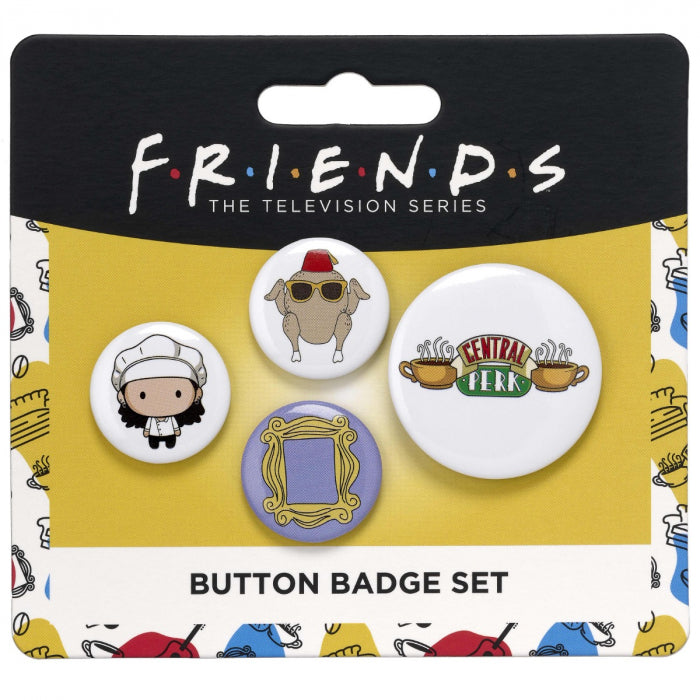 Friends the TV Series Monica Button Badge Set - Purple