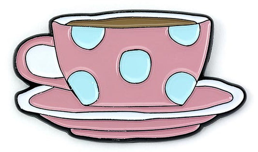 Friends the TV Series Coffee Cup Pin Badge - Pink