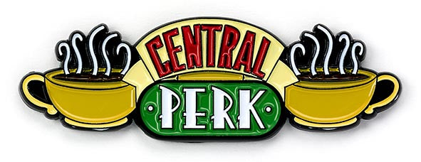 Insigne d'épinglette Friends the TV Series Central Perk - Argent