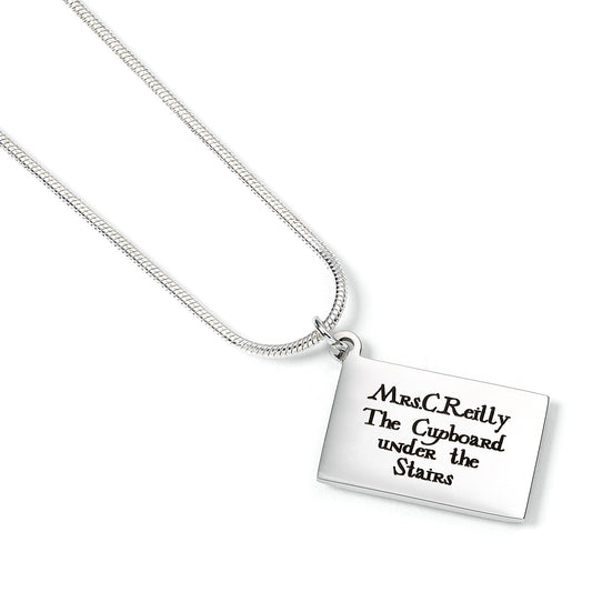 Harry Potter  Personalised Hogwarts Acceptance Letter Necklace - Silver