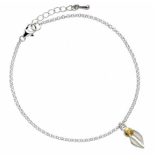 Harry Potter Golden Snitch Chain Bracelet - Sterling Silver