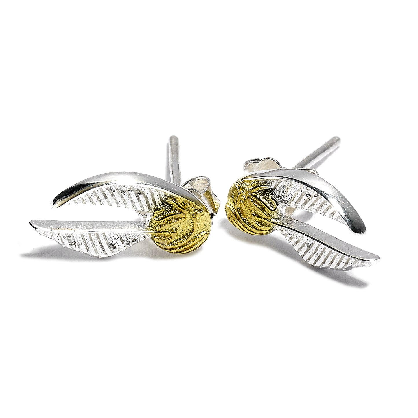 Harry Potter Golden Snitch Stud Earrings - Sterling Silver