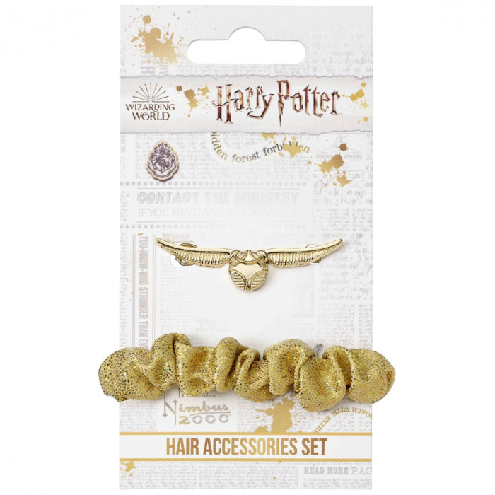 Kellica Official Harry Potter Golden Snitch Hair Accessory Set