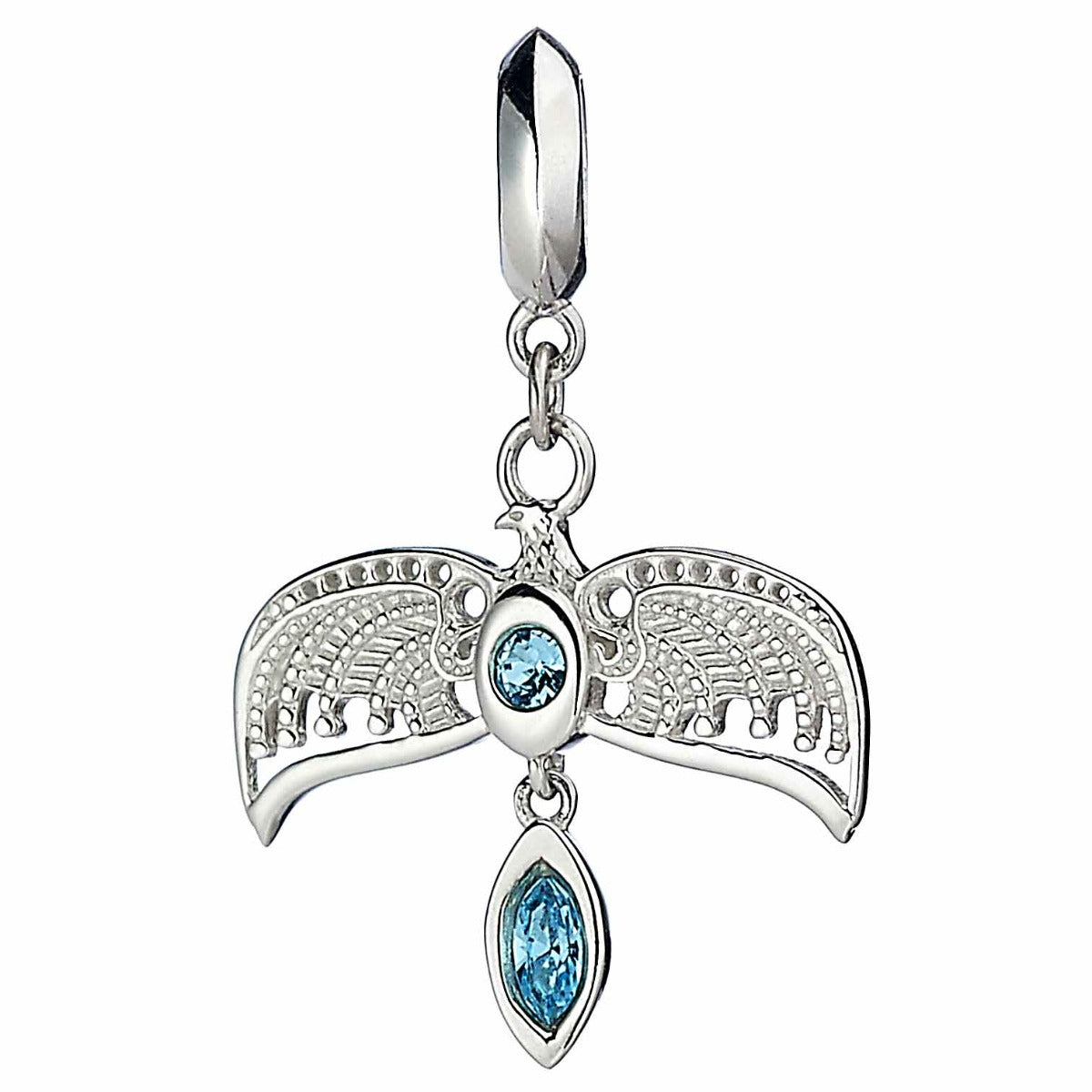 Harry Potter Sterling Silver Diadem Slider Charm With Crystals - Silver