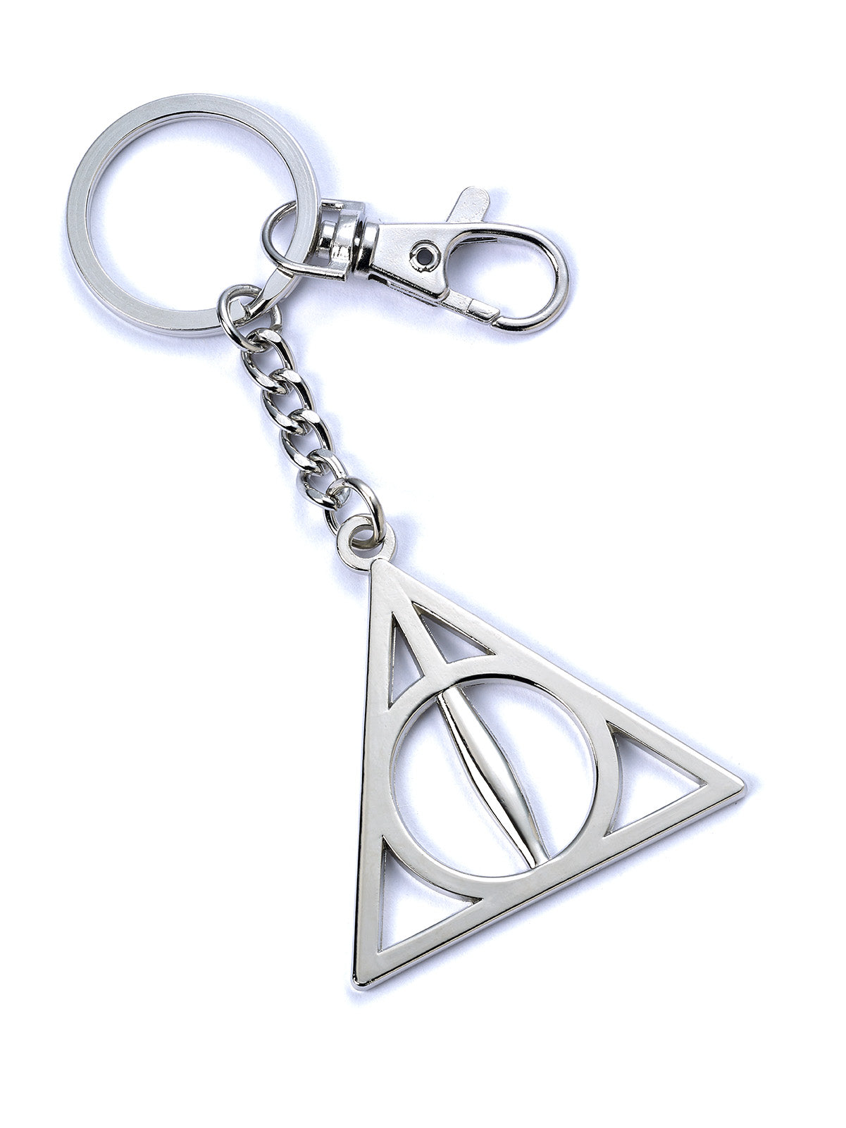 Harry Potter Deathly Hallows Keyring - Silver