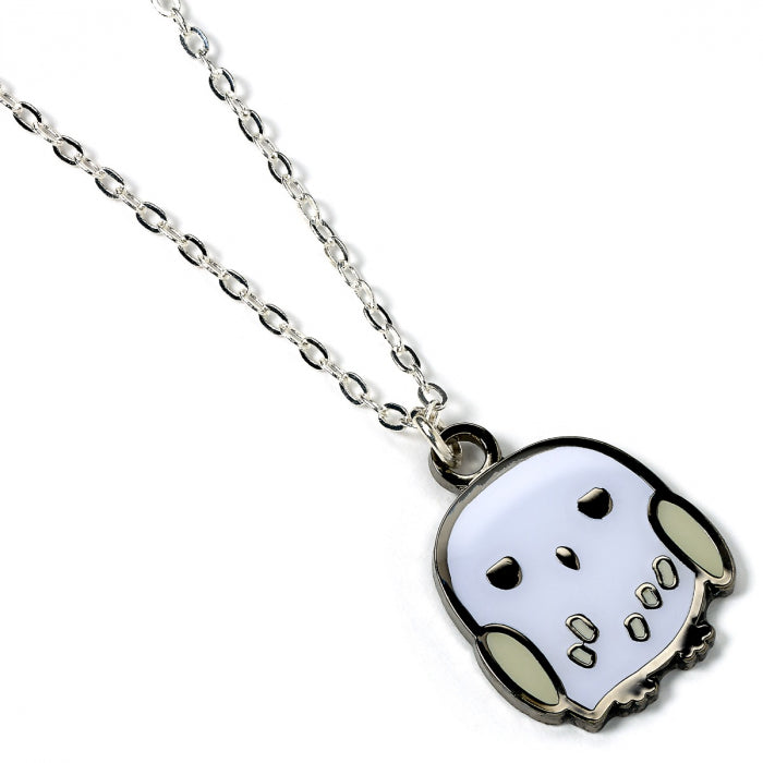 Harry Potter Hedwig Chibi Style Necklace - Silver