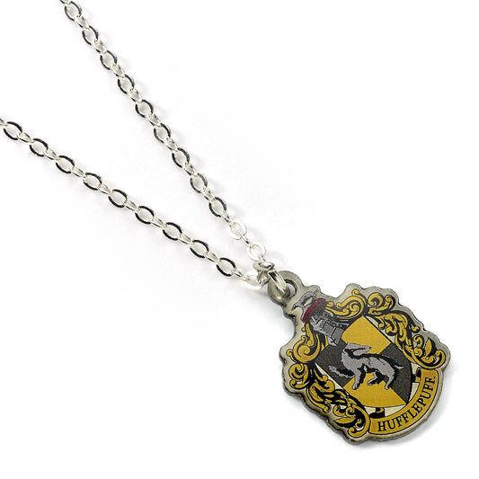 Harry Potter Hufflepuff Crest Slider Necklace - Yellow