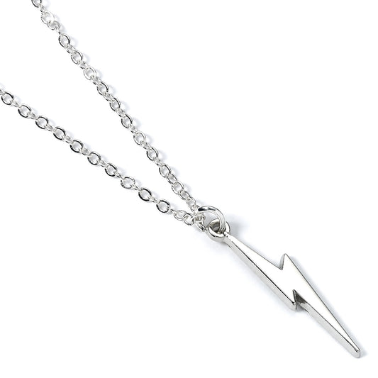 Harry Potter Lightning Bolt Necklace - Silver